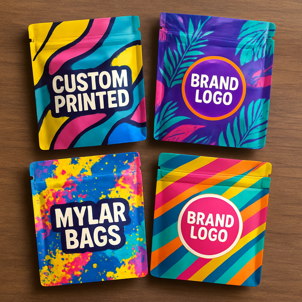 custom printed resealable food flat mylar stand up spout zipper pouches bags packaging