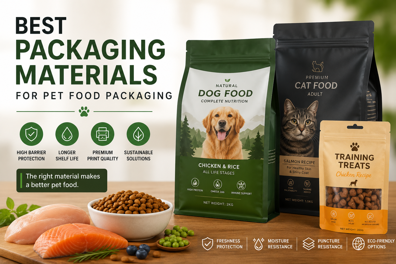 Best Packaging Materials for Pet Food Packaging: A Complete Guide for Pet Food Brands
