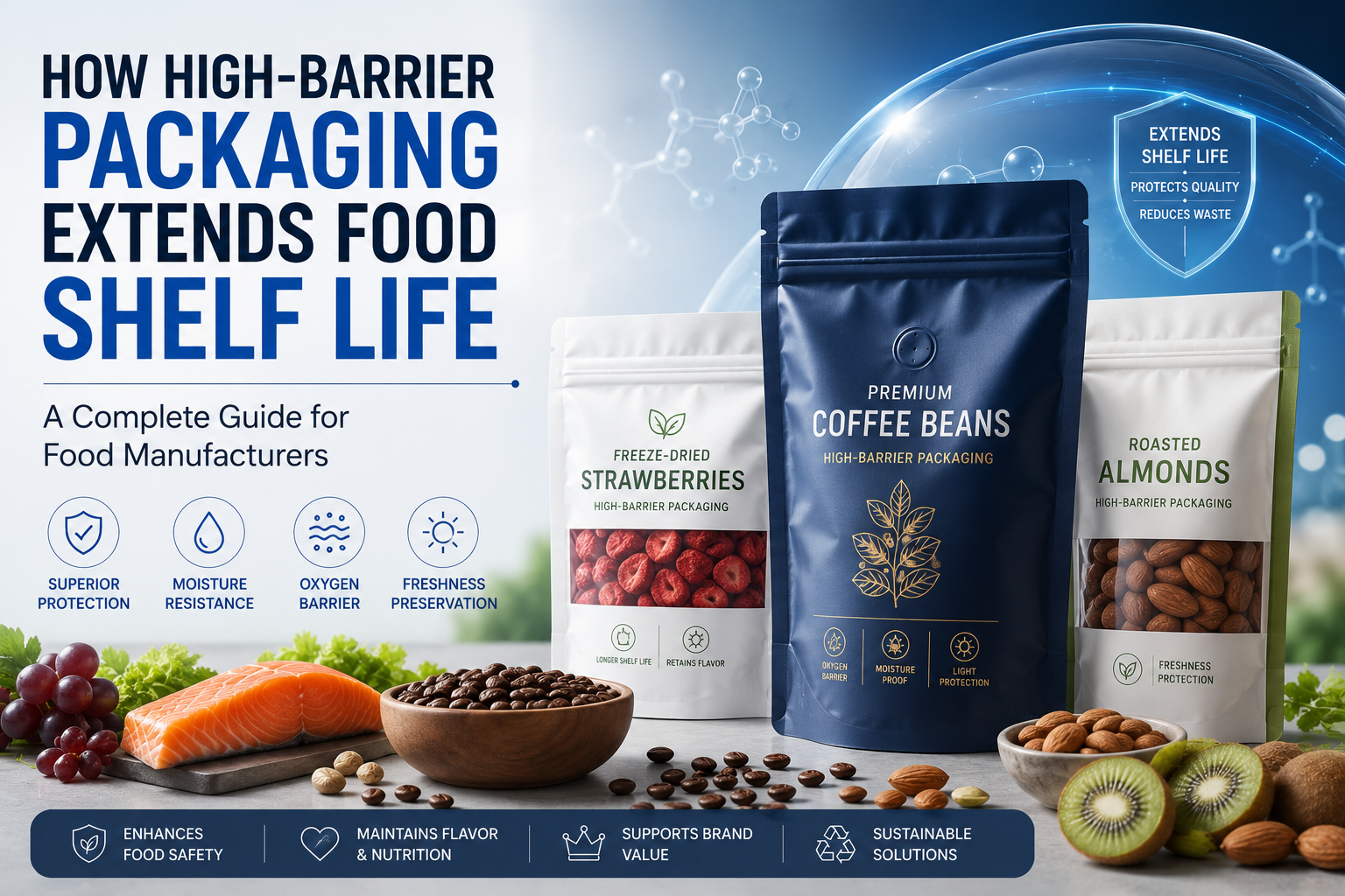 How High-Barrier Packaging Extends Food Shelf Life: A Complete Guide for Food Manufacturers