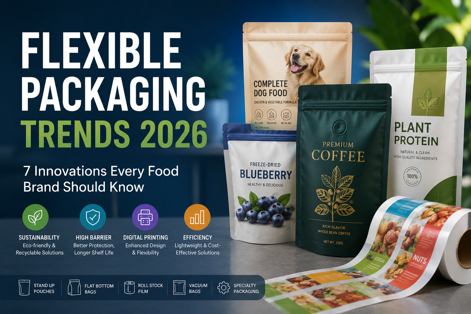 Flexible Packaging Trends 2026: 7 Innovations Every Food Brand Should Know